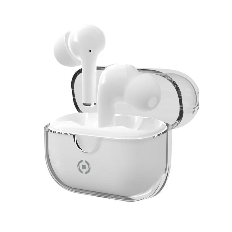 Celly Auriculares Celly CLEAR True Wireless Bluetooth 5.3 avec Micro et ANC White