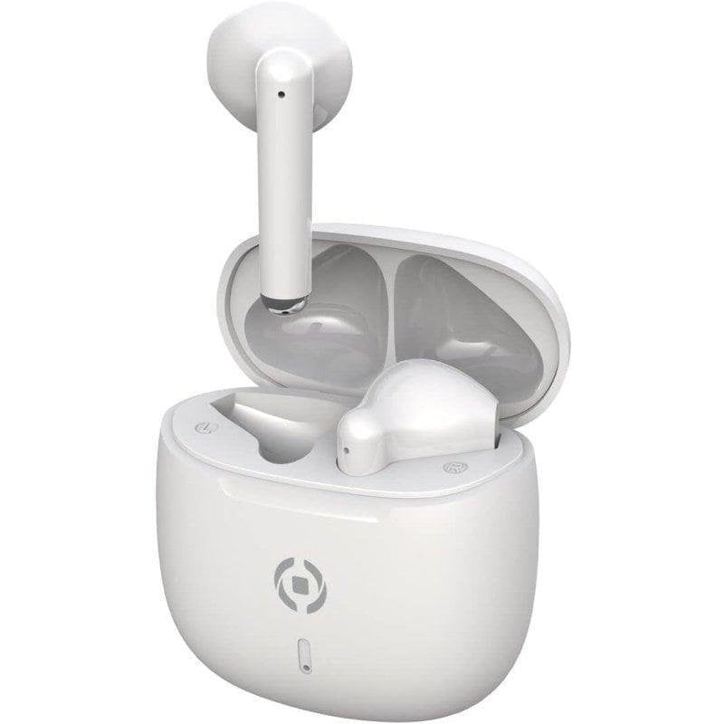Celly Auriculares Celly BUZ2 sans fil Bluetooth 5.3 TWS pour appels et musique blancs