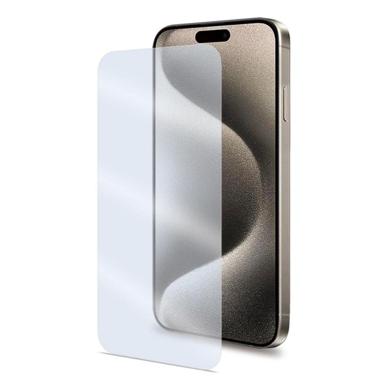 Celly Protector de écran Celly EASY1078 pour Apple iPhone 16, Verre trempé 9H, Transparent