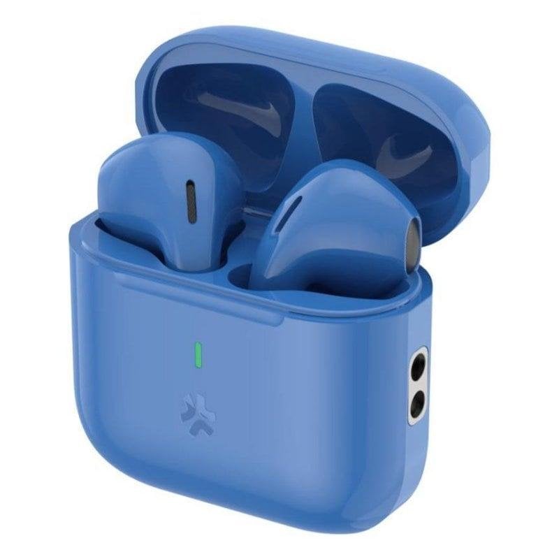 Celly Auriculares Celly Compact Bluetooth 5.3 True Wireless pour appels et musique Blue