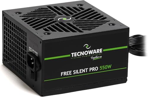tecnoware Source d'Alimentation Tecnoware Free Silent PRO 550W ATX PFC Actif Protection Silencieuse