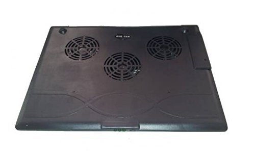 Link lks1 Support pour Ordinateur Portable avec 3 Ventilateurs de Refroidissement, Noir