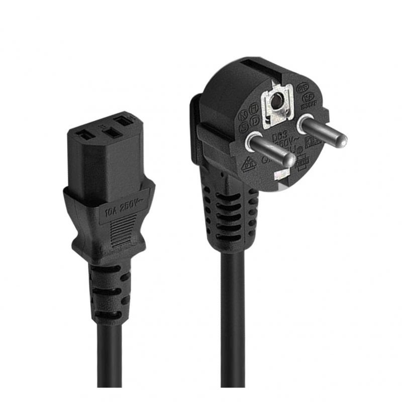 ewent Câble d'alimentation Ewent IEC320 vers C13 Mâle Femelle 1,8 m Black