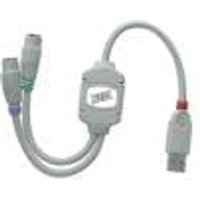 Adaptateur USB à 2 ports PS2