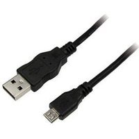 MCL Samar Câble USB-A 2.0 Micro USB-B mâle mâle - 1m - Noir