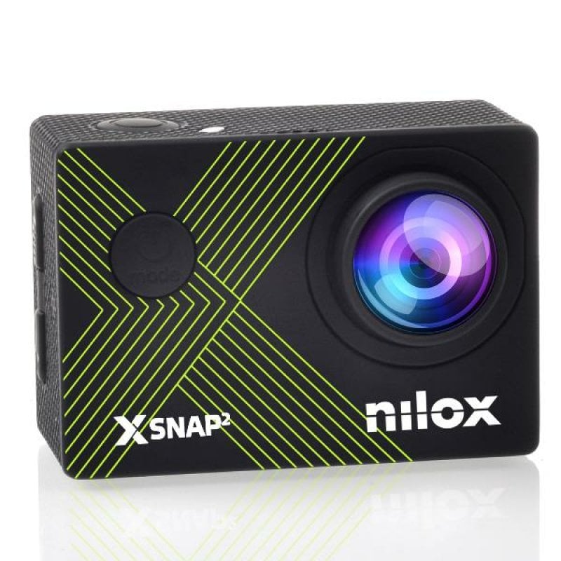 nilox Caméra d'action Nilox 4K Ultra HD 8MP, écran LCD, 64 Go, WiFi, stabilisateur, Black