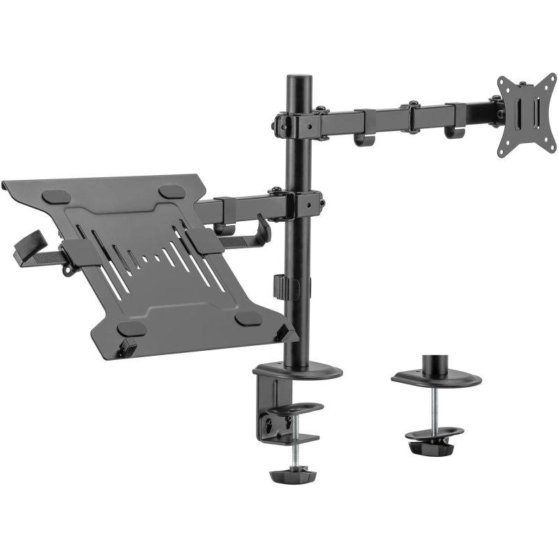 ewent Support de bureau Ewent EW1519 pour moniteur jusqu'à 32 Max. 8 kg et ordinateur portable jusqu'à 15,6 Max. 4 kg