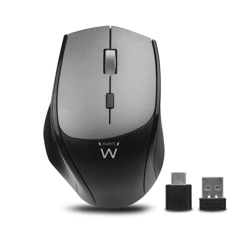 ewent Ewent Ratón Inalámbrico Dual con Click Silencioso 2400DPI Negro