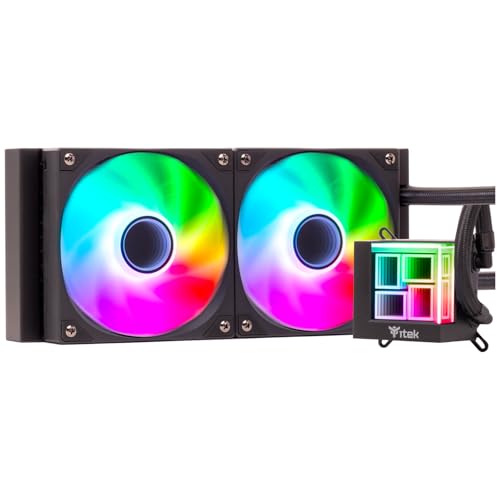 Itek Dissipateur liquide Hydro Cube 240B - 240 mm, SKT Universel, PWM Fan, ARGB 240 mm, SKT Universel, PWM Fan, ARGB