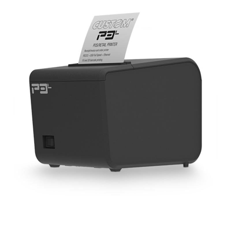 custom-brand Imprimante thermique filaire CUSTOM P3L USB Ethernet RS-232 203x203 DPI
