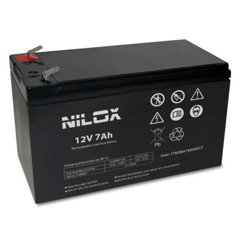 nilox Sai Nilox 7Ah 12V Batterie pour SAI UPS Charge Rapide 6-8h