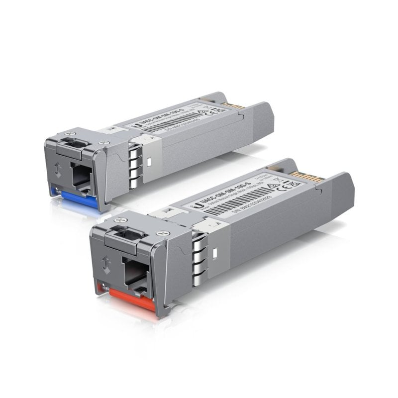 Ubiquiti Module Sfp Lc-simplex 10g 10gbps - Lot de 2 - Compatible avec les réseaux Lan, Wan et San - Idéal pour les espaces restreints.
