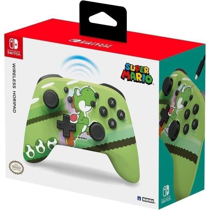 Manette sans fil - HORIPAD - Nintendo Switch et Switch OLED - Super Mario - Motif Yoshi-Dash - Green
