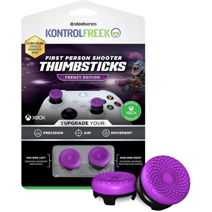 Pack de 2 Thumbsticks - STEELSERIES - KontrolFreek - Frenzy - Pour manettes Xbox Series et Xbox One - Purple