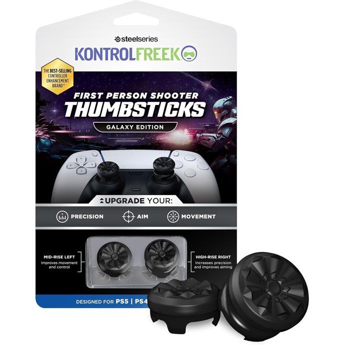 Pack de 2 Thumbsticks FPS Galaxy - STEELSERIES - KontrolFreek - Pour manettes PS5 - Black