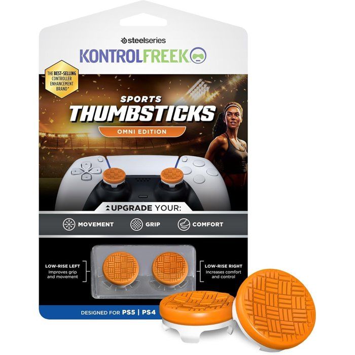 Pack de 2 Sports Thumbsticks - STEELSERIES - KontrolFreek - Omni - Pour manettes PS5PS4 - Orange