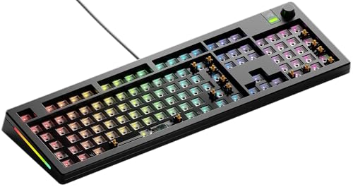 GLORIOUS Gaming GMMK 3 Barebones kit Clavier Gaming Clavier 100 mécanique, Joints modulaires, MX 5 Broches (Hot Swap), Mousse insonorisante, Plaque de Commutation alu, ISO - USB-C Wired