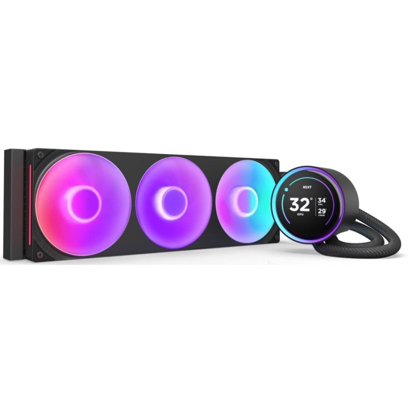 Nzxt Kit de refroidissement liquide NZXT Kraken Elite 360 RGB avec écran IPS 360 mm, Black