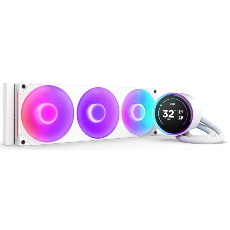 Nzxt Kit de refroidissement liquide NZXT Kraken Elite 360 RGB avec écran IPS 360 mm (White)