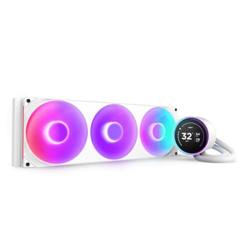 Nzxt NZXT Kraken Elite 420 RGB Système de refroidissement liquide tout en un, 14 cm, White