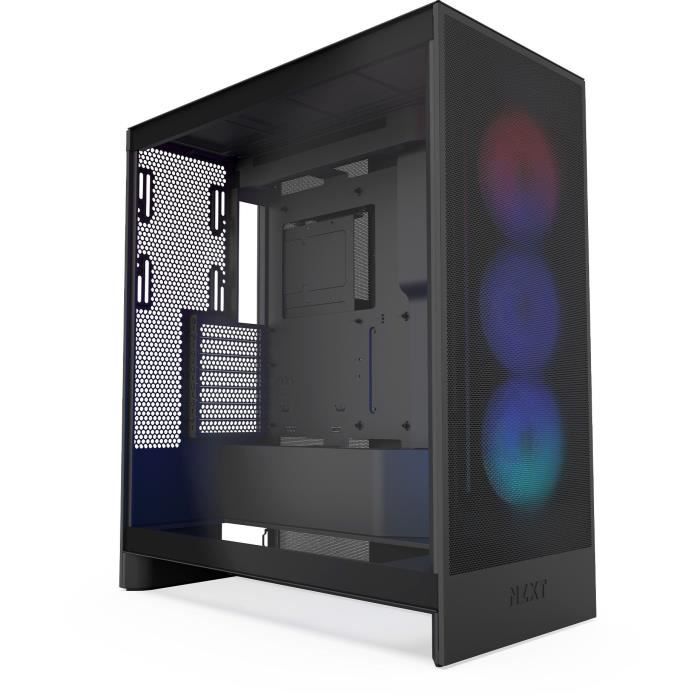 Boitier moyen tour NZXT CM H72FB R1 H7 Flow RGB avec ventilateurs RGB inclus Black
