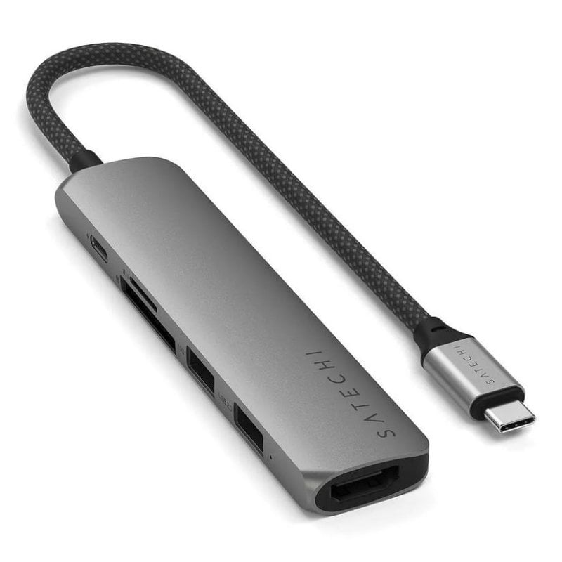 satechi Hub Satechi 6 ports 10 Gbps ST-P6SM avec HDMI et lecteur SD