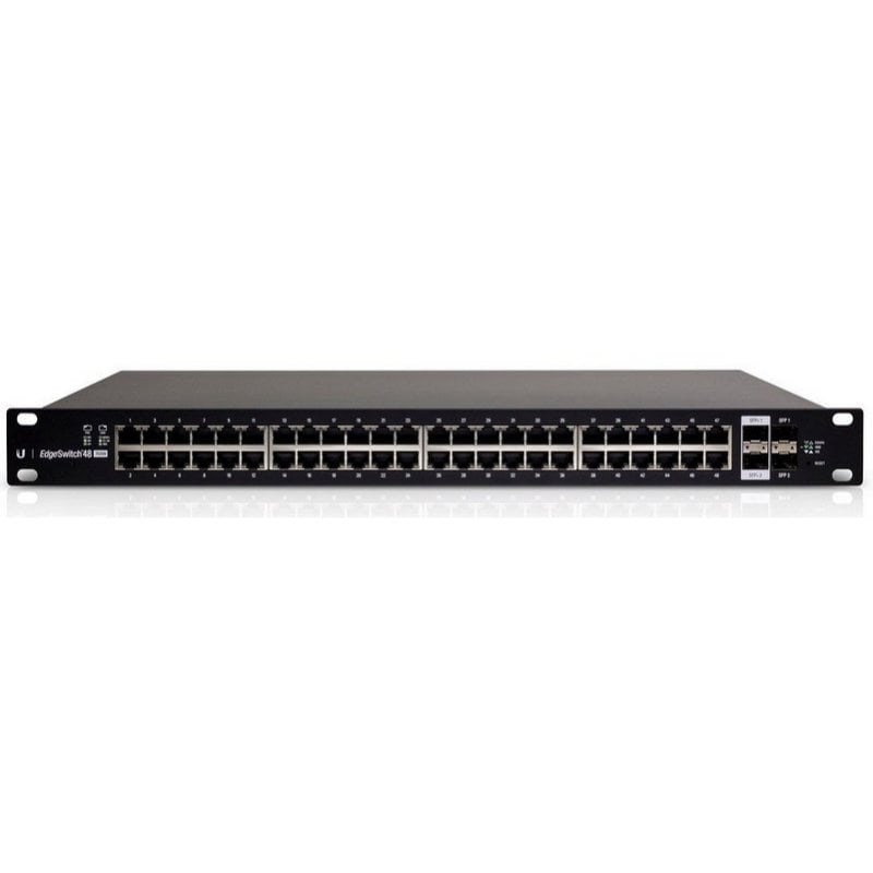 Ubiquiti ES-48-500W commutateur réseau Géré L2 L3 Gigabit Ethernet (10 100 1000) Connexion Ethernet, supportant l'alimentation via ce port (PoE) 1U Black