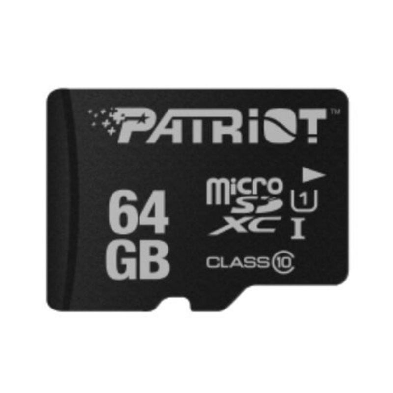 Patriot Carte mémoire Patriot PSF64GMDC10 64GB MicroSDXC UHS-I Classe 10 80MB s