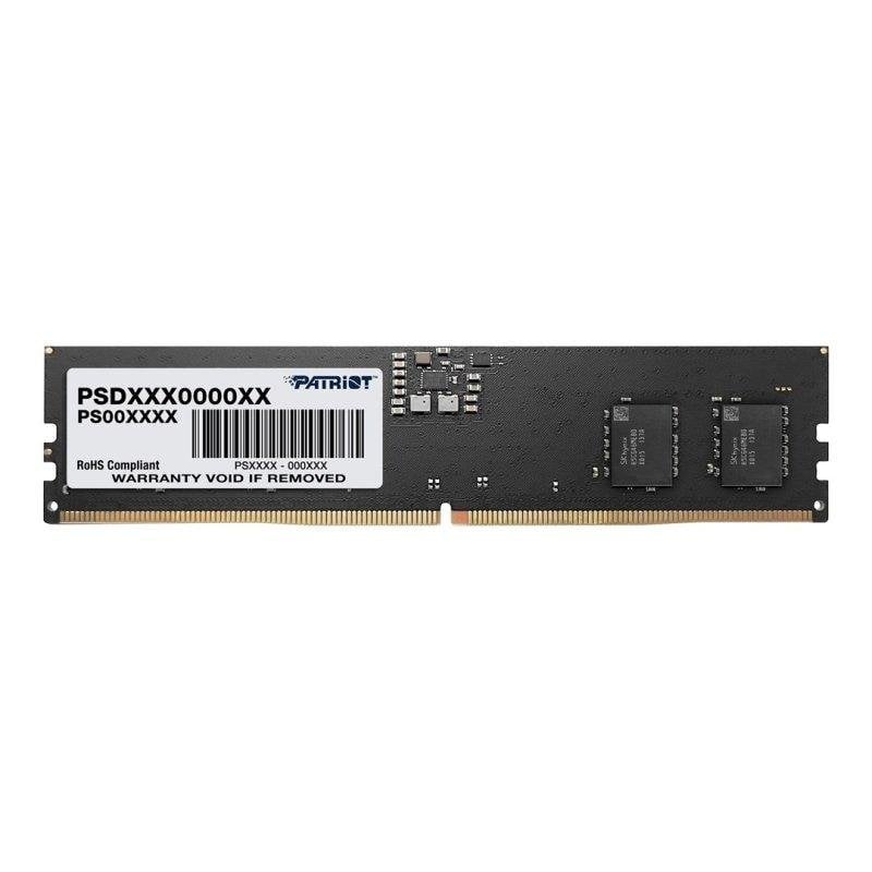 Patriot Mémoire RAM Patriot Signature Line PSD516G480081 16GB 1x16GB DDR5 4800MHz CL40 Black