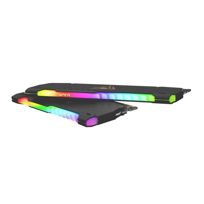 Patriot Mémoire RAM Patriot Viper Steel PVSR416G320C6K 16GB 2x8GB DDR4 3200MHz CL19 RGB Multicolore