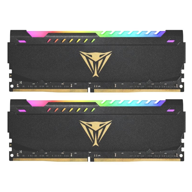 Patriot Mémoire RAM Patriot Viper Steel RGB PVSR432G320C6K 32GB 2x16GB DDR4 3200MHz CL16 XMP RGB