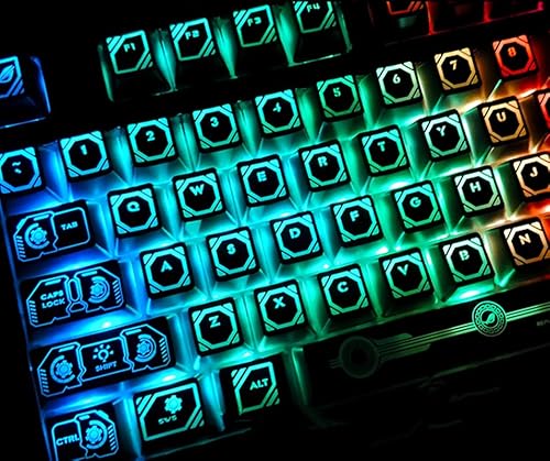 Lot de 104 touches rétroéclairées ROG pour claviers de jeu mécaniques Corsair K70 Lux, K95, K65, K63, K68, K70 MK.2, K95 Platinum, Strafe RGB Corsair (noir n° 1)