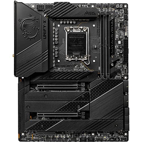 MSI MEG Z690 ACE Carte mère de Jeu (E-ATX, Intel Core 12e génération, Socket LGA 1700, DDR5, Thunderbolt 4, PCIe 5, Double LAN 2,5 G, emplacements M.2, Wi-FI 6E)