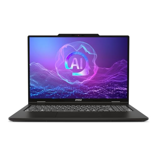 msi Ordinateur portable Venture A16 AI Ryzen 9-270, UMA AMD Radeon Graphics, 16 pouces FHD, 32 Go DDR5, 2 To NVMe SSD, écran tactile, WiFi-6E, Type C, Win 11 Home gris uni A2HMTG-043US