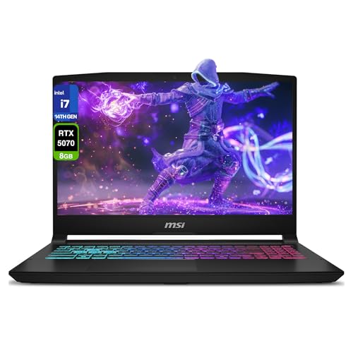 msi Katana 15 HX Ordinateur portable de jeu, Intel i7-14650HX, 16 Go de RAM DDR5, 1 To PCIe SSD, écran QHD 15,6 (2560 x 1440) 165 Hz, Nvidia G-Force RTX 5070, clavier RVB 4 zones, W11 Home, noir