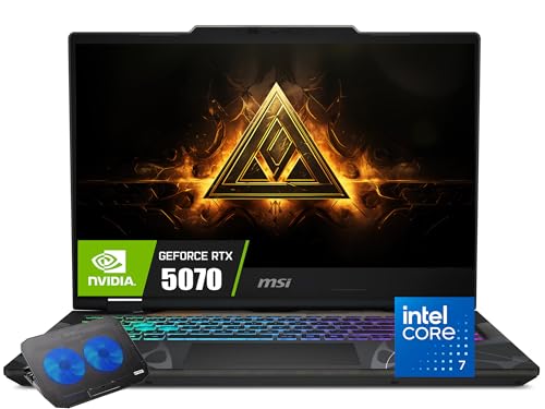msi Cyborg Ordinateur portable de jeu AI 15,6 , NVIDIA GeForce RTX 5070, Intel 10-Core 7-240H Series 2 (jusqu'à 5,2 GHz, i7-13620H), 144 Hz FHD IPS, 16 Go DDR5, 1 To SSD, KB rétroéclairé, Wi-Fi 6E
