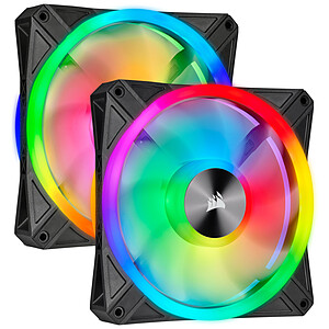 Corsair QL140 RGB - Black - 140 mm (Pack de 2) Lighting Node Core ( 5 de rA©duction avec le code promo VAULT )