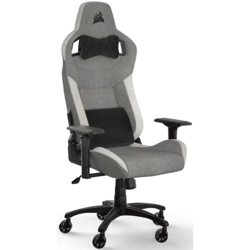 Corsair Chaise de jeu Corsair T3 Rush White Grey