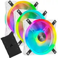 Corsair QL120 RGB - White - 120 mm (Pack de 3) Lighting Node Core