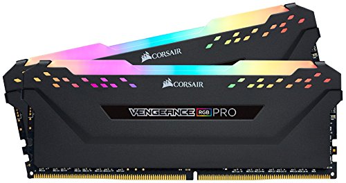 Corsair Vengeance RGB Pro 32Go (2 x 16Go) DDR4 Jusqu'à 3600MHz C18, Kit de Mémoire Haute Performance (AMD Optimisé) - Noir