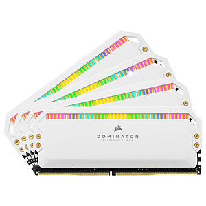 Corsair Dominator 32 Go 4x8Go DDR4 3200 MHz CL16 White AMD
