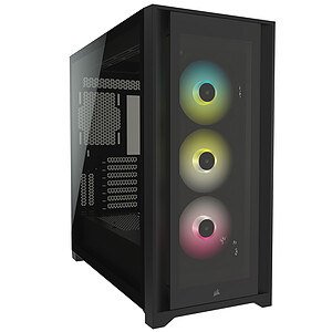 Corsair iCUE 5000X Tempered Glass Black
