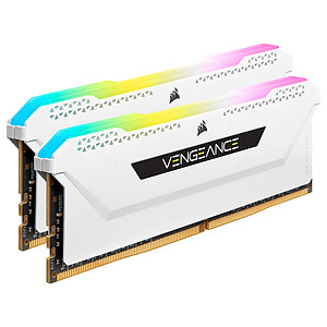 Corsair Corsair Vengeance RGB Pro SL White DDR4 3600 PC4 28800 16 Go 2x8 Go CL18
