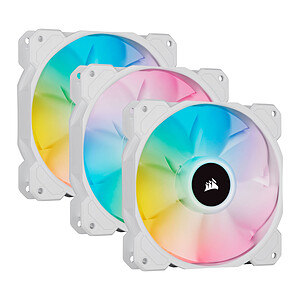 Corsair SP120 RGB Elite - White - 120 mm (Pack de 3) Lighting Node Core ( 5 de rA©duction avec le code promo VAULT )