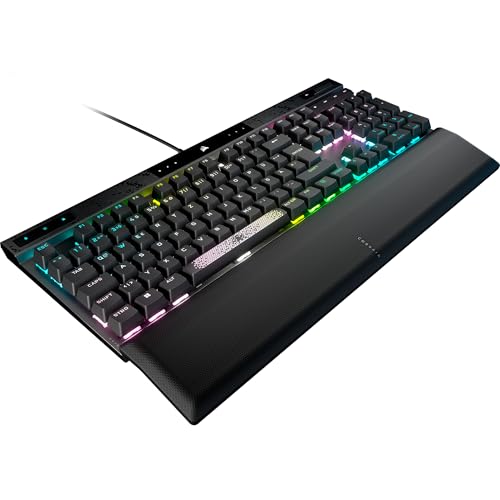Corsair K70 Max RGB Clavier de Jeu mécanique magnétique Filaire - Commutateurs MGX réglables - Capuchons de Touches PBT Double Shot - Compatible iCUE - PC, PS5, PS4, Xbox - QWERTZ DE - Gris Acier
