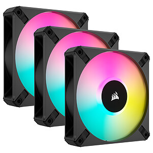 Corsair AF120 RGB Elite (Pack de 3) - Black ( 5 de rA©duction avec le code promo VAULT )