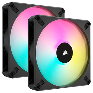 Corsair AF140 RGB Elite Dual Pack- Black