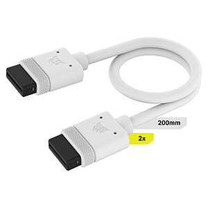 Corsair iCue Link Cable 200mm x 2 White
