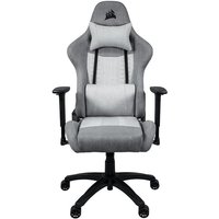 CORSAIR Chaise bureau Fauteuil Gaming TC100 RELAXED Tissu Ergonomique Accoudoirs reglables Grey Silver
