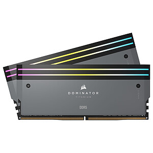 Corsair Dominator DDR5 32 Go 2x16Go 6000 MHz CL30 Grey
